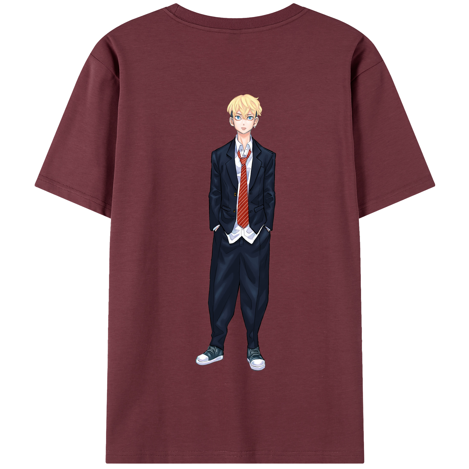 （画像用） 東京リベンジャーズ Tokyo Revengers 綿100％半袖Tシャツ（背面プリント）